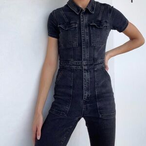 Good American Fit For Success Denim Jumpsuit